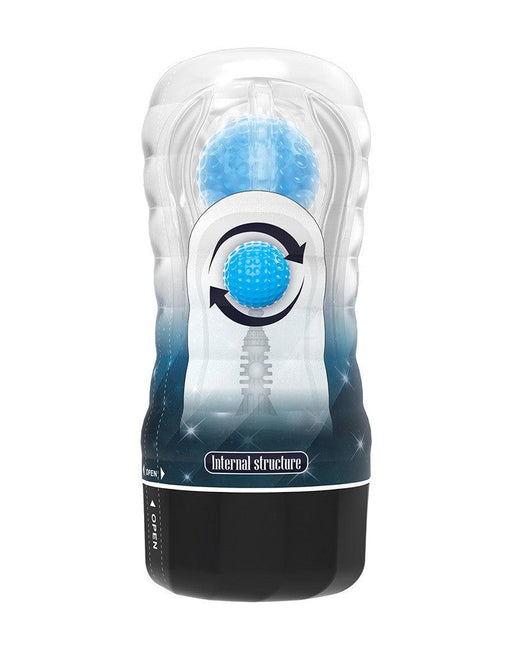 Pretty Love - Planet Blue - Masturbator Cup - Met Rollende Bal Voor Extra Sensaties - Blauw-Laced-up.nl