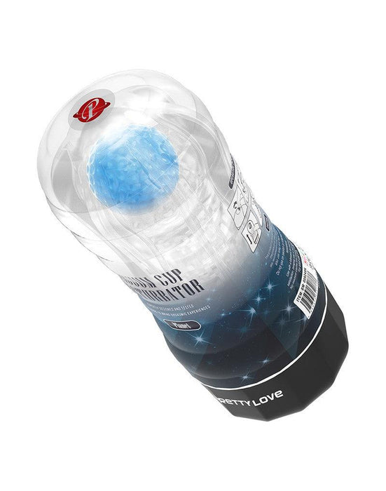 Pretty Love - Planet Blue - Masturbator Cup - Met Rollende Bal Voor Extra Sensaties - Blauw-Laced-up.nl