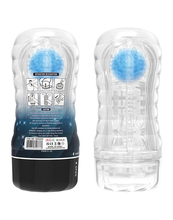 Pretty Love - Planet Blue - Masturbator Cup - Met Rollende Bal Voor Extra Sensaties - Blauw-Laced-up.nl