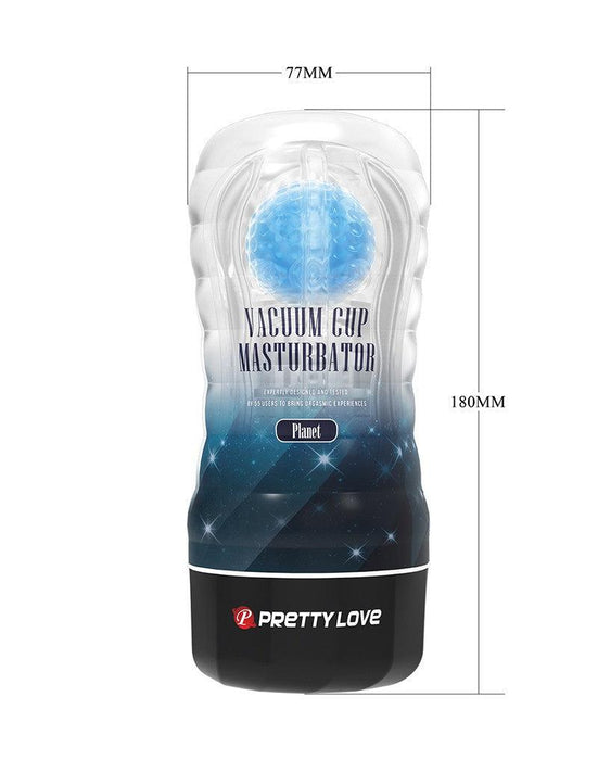 Pretty Love - Planet Blue - Masturbator Cup - Met Rollende Bal Voor Extra Sensaties - Blauw-Laced-up.nl