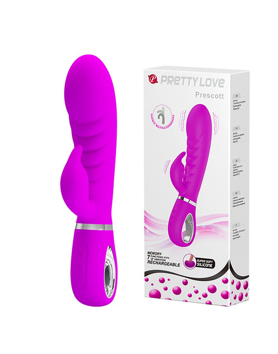 Pretty Love - Prescott - Rabbit Vibrator - Dubbele Motor - Dieproze-Laced-up.nl