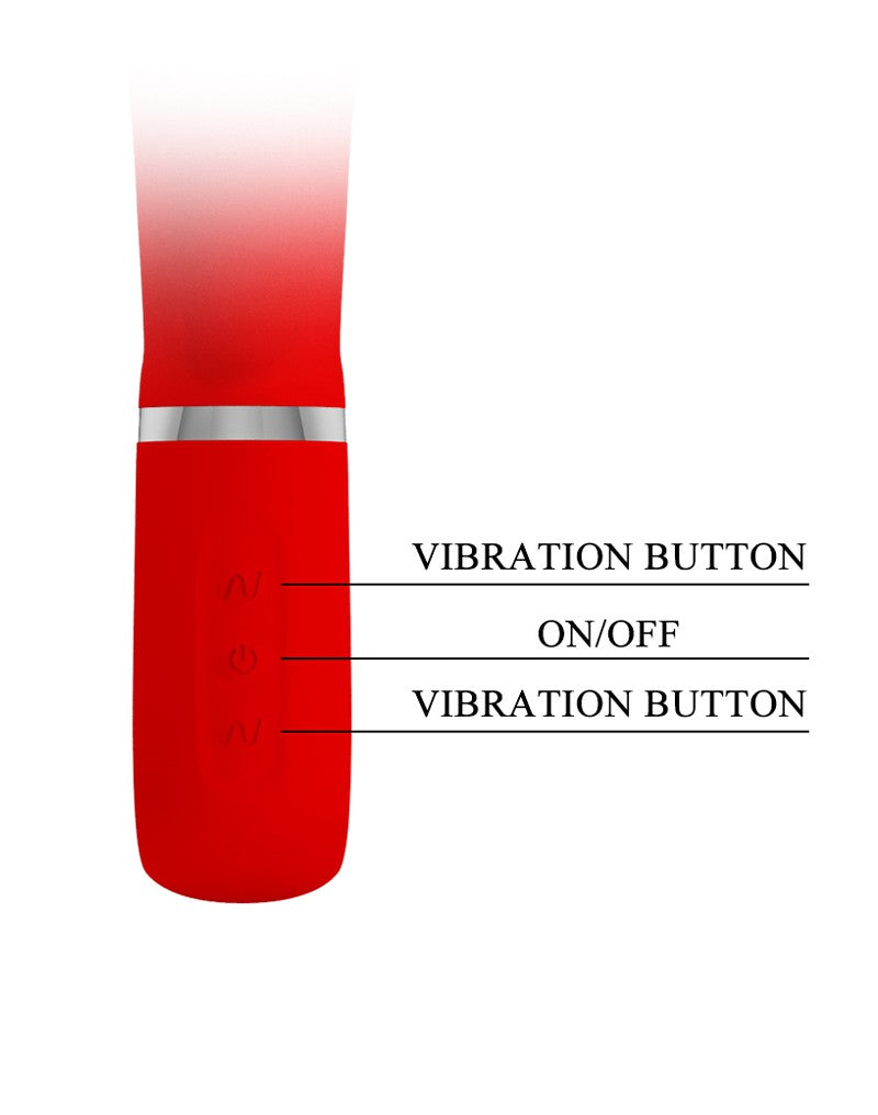Pretty Love - Prescott - Rabbit Vibrator - Dubbele Motor - Rood-Laced-up.nl