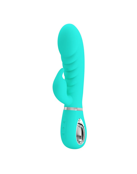 Pretty Love - Prescott - Rabbit Vibrator - Dubbele Motor - Turquoise-Laced-up.nl