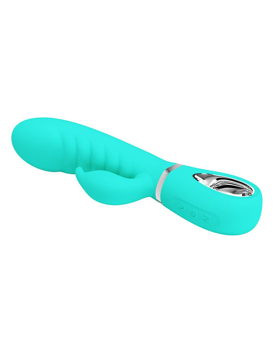 Pretty Love - Prescott - Rabbit Vibrator - Dubbele Motor - Turquoise-Laced-up.nl