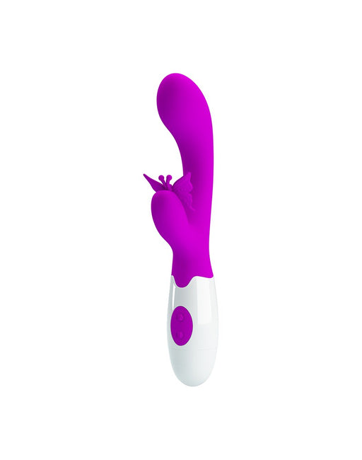 Pretty Love - Butterfly Kiss - Rabbit Vibrator - Tarzan Vibrator - Roze-Laced-up.nl