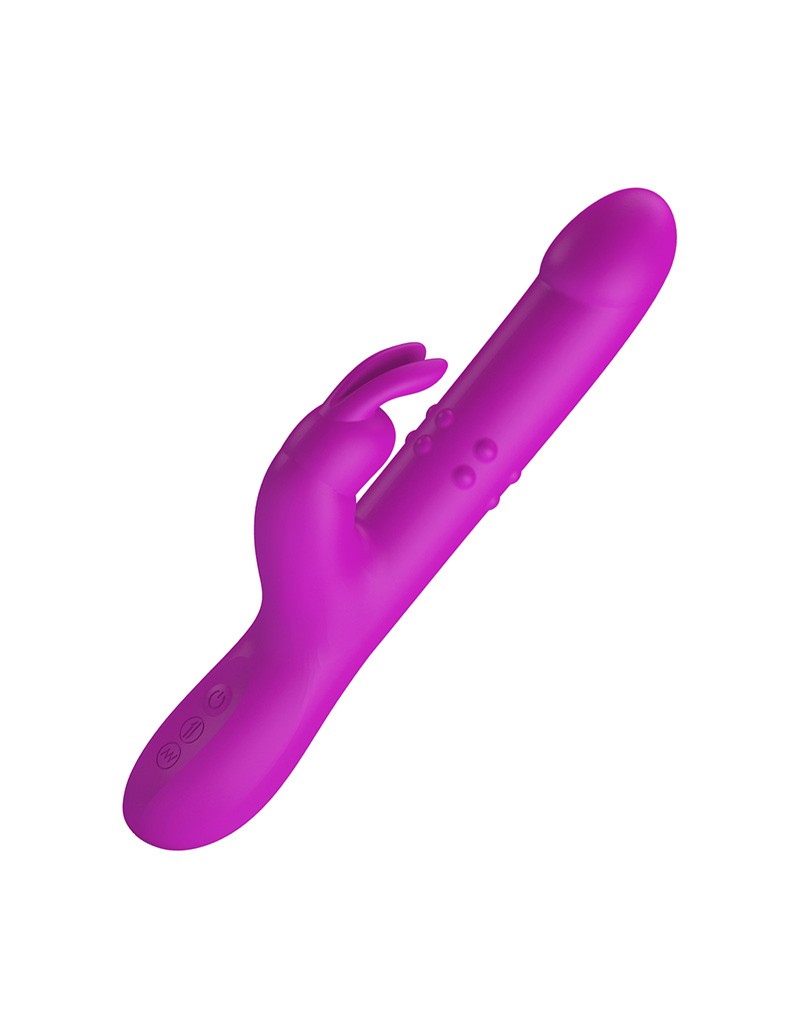 Pretty Love - Reese - Stotende Rabbit Vibrator - Roze-Laced-up.nl