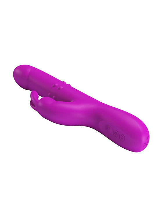 Pretty Love - Reese - Stotende Rabbit Vibrator - Roze-Laced-up.nl