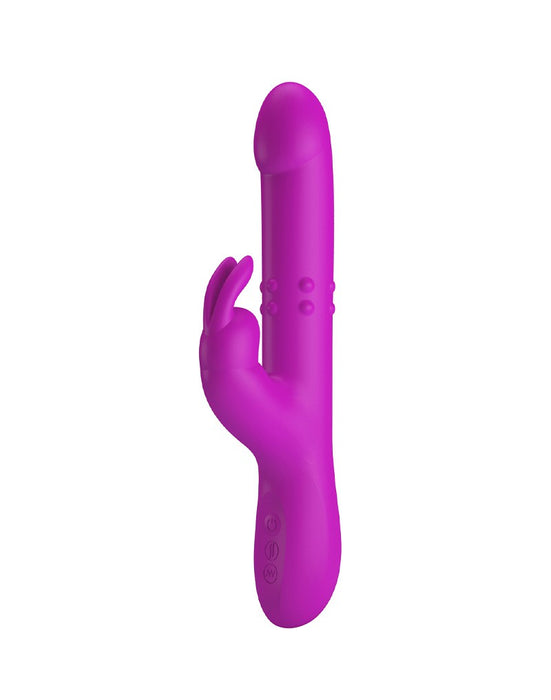 Pretty Love - Reese - Stotende Rabbit Vibrator - Roze-Laced-up.nl