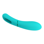 Pretty Love - Romance Lexie - Vibrator met Wiebelend Tongetje - Turquoise-Erotiekvoordeel.nl