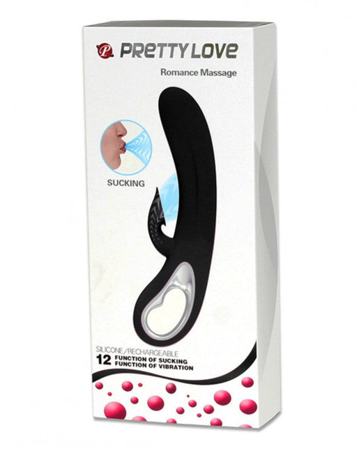 Pretty Love - Romance - Zuigende Clitoris Vibrator - Zwart-Laced-up.nl