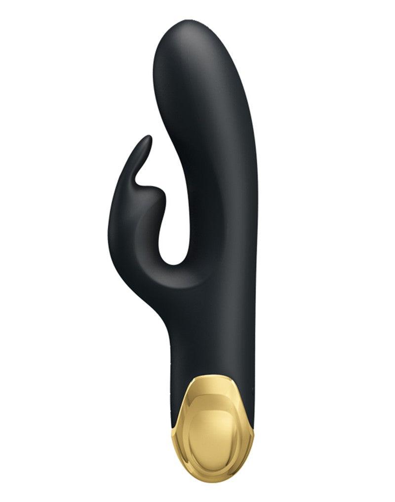 Pretty Love - Royal Pleasure Double Pleasure Vibrator - Zwart/Goud-Laced-up.nl