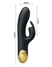 Pretty Love - Royal Pleasure Double Pleasure Vibrator - Zwart/Goud-Laced-up.nl