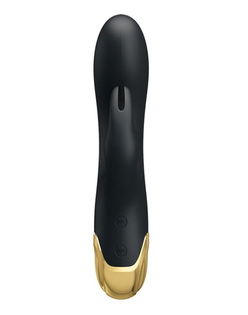 Pretty Love - Royal Pleasure Double Pleasure Vibrator - Zwart/Goud-Laced-up.nl