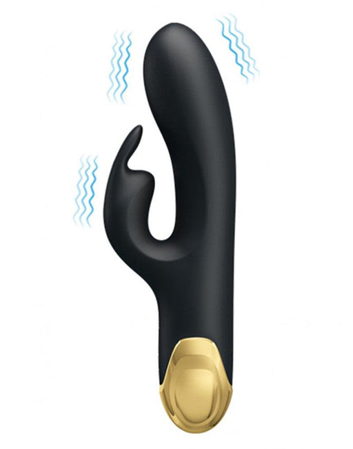 Pretty Love - Royal Pleasure Double Pleasure Vibrator - Zwart/Goud-Laced-up.nl