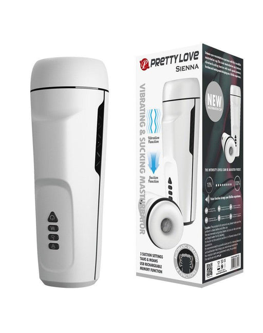 Pretty Love - Sienna - Automatisch Vibrerende Masturbator - Met Toegevoegde Kreunfunctie Zuigkracht en Instelbare Vibraties-Laced-up.nl