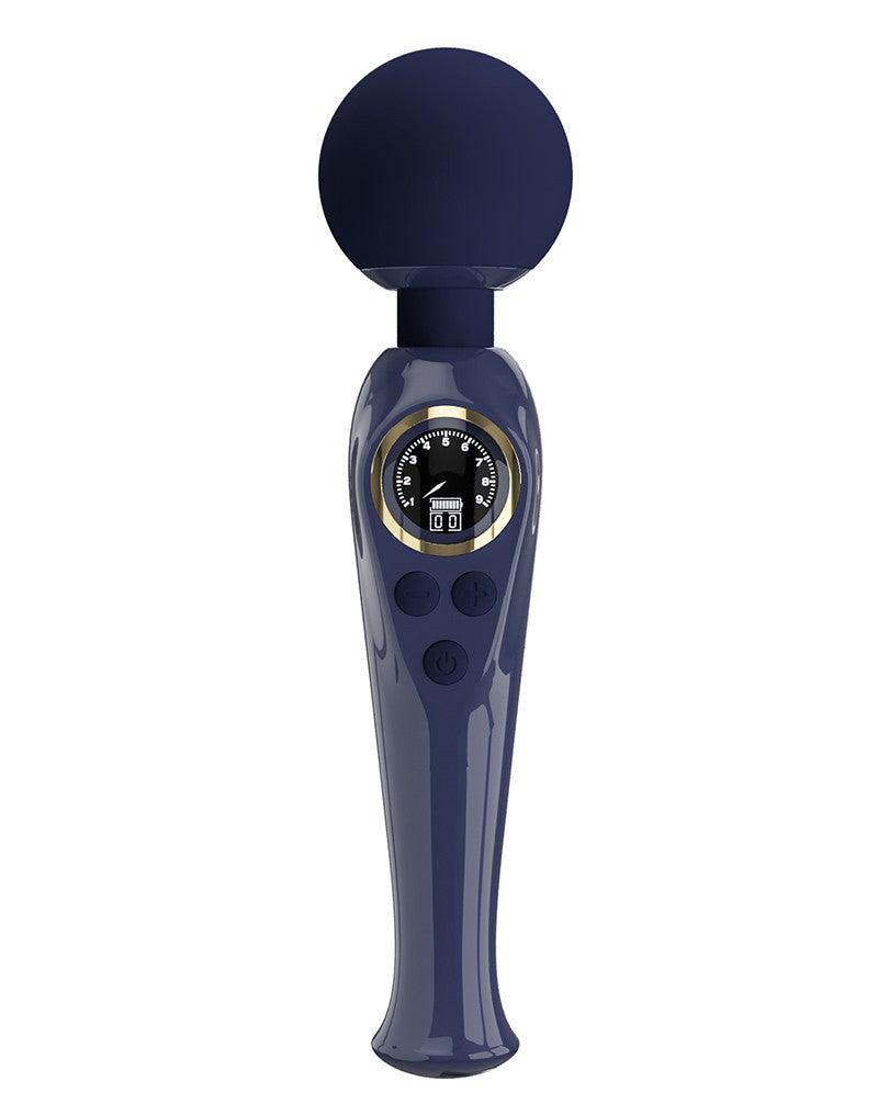 Pretty Love - Skyler - Wand Vibrator - Met LCD Display - Donkerblauw-Laced-up.nl