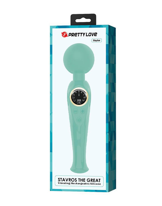 Pretty Love - Skyler - Wand Vibrator - Met LCD Display - Turquoise-Laced-up.nl
