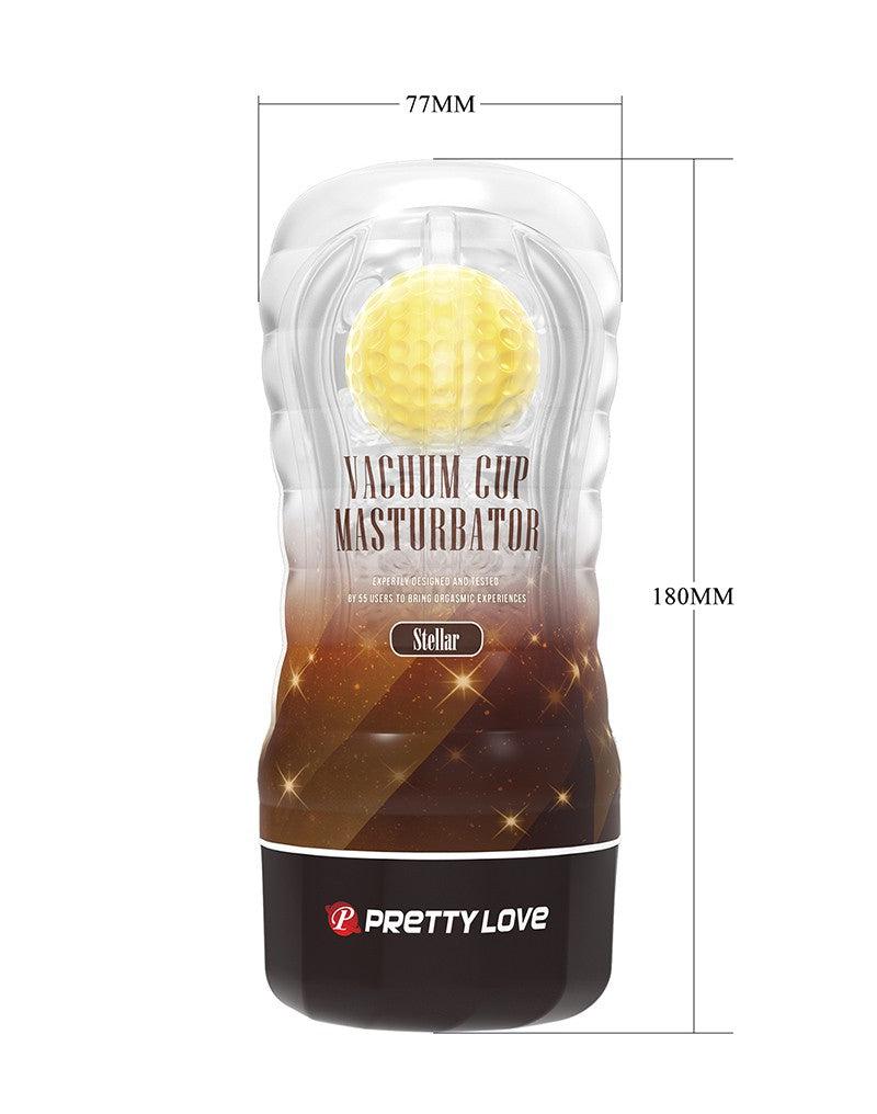 Pretty Love - Stellar Vacuüm - Masturbator Cup - Met Rollende Bal Voor Extra Sensaties - Geel-Laced-up.nl