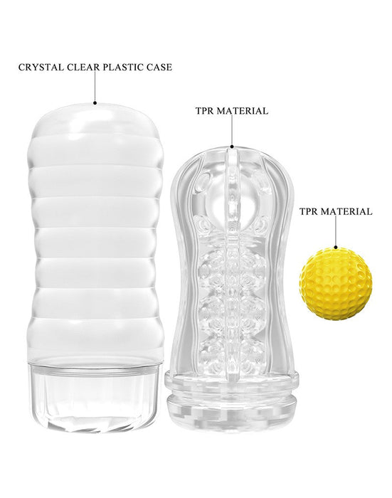 Pretty Love - Stellar Vacuüm - Masturbator Cup - Met Rollende Bal Voor Extra Sensaties - Geel-Laced-up.nl