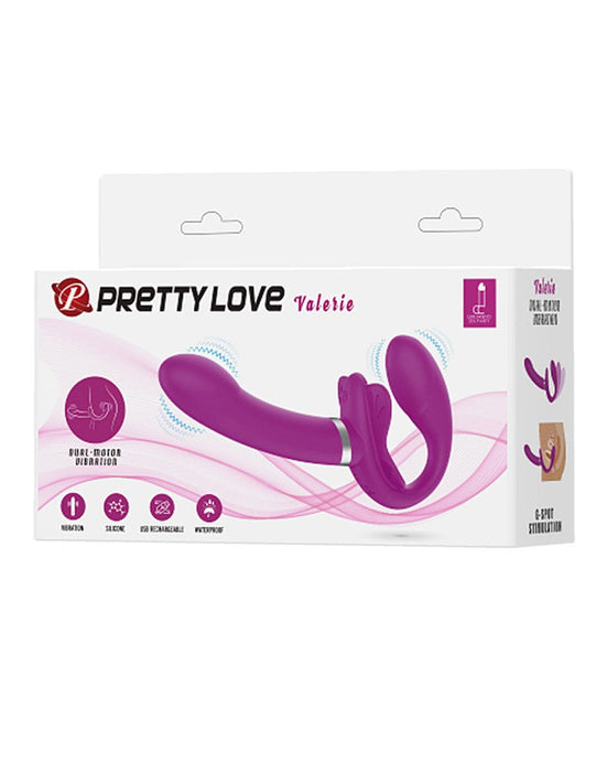 Pretty Love - Valerie - Strapless Strap-on Voorbindvibrator - Roze-Laced-up.nl