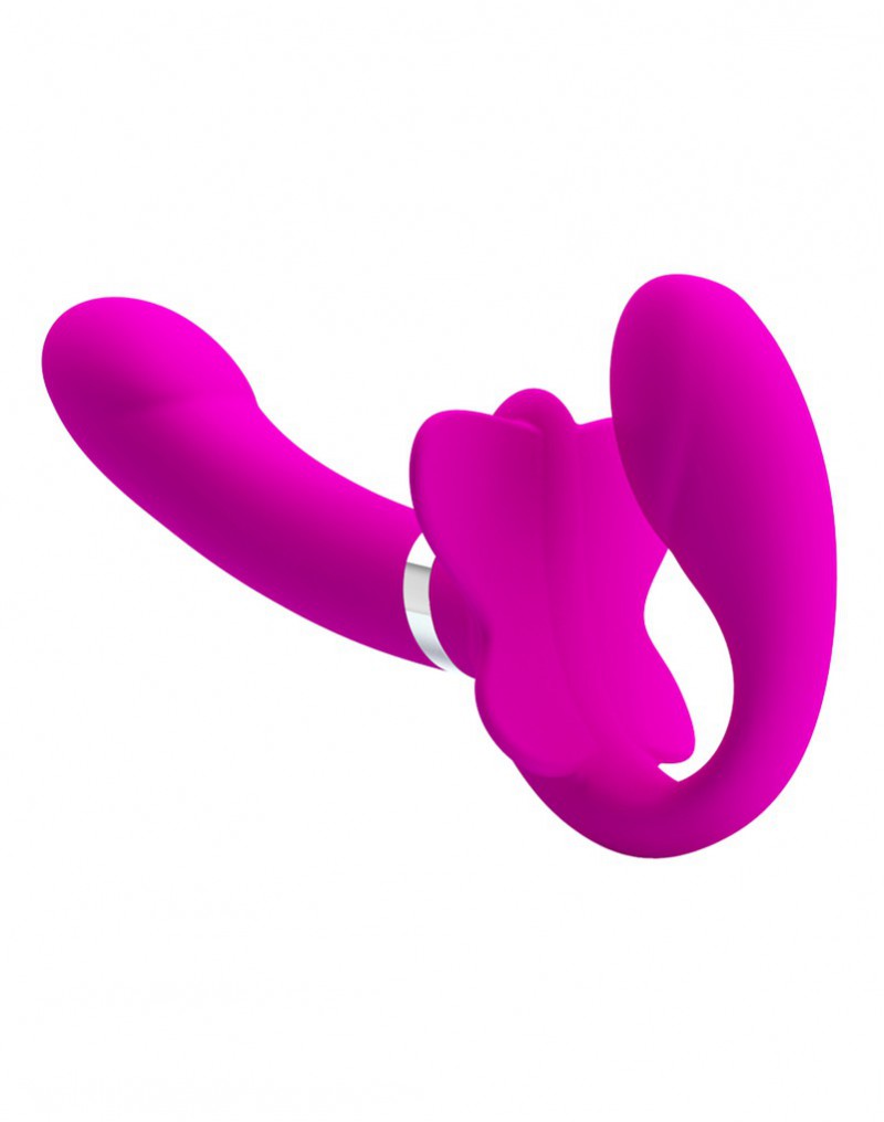 Pretty Love - Valerie - Strapless Strap-on Voorbindvibrator - Roze-Laced-up.nl