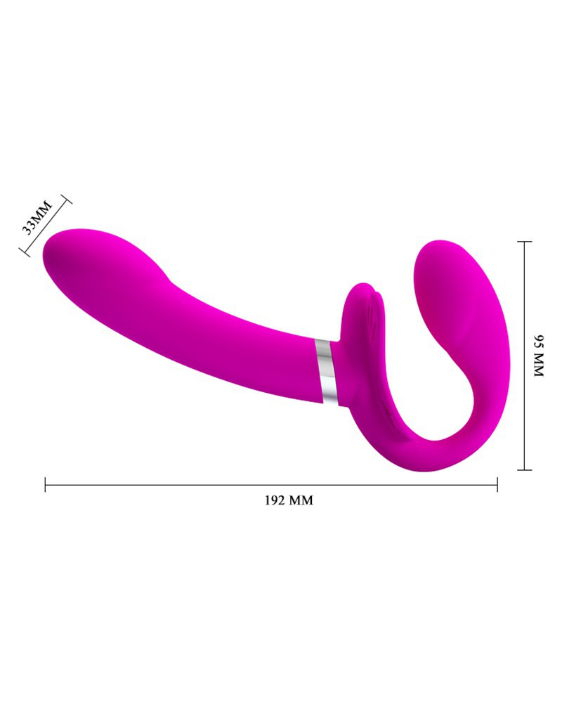 Pretty Love - Valerie - Strapless Strap-on Voorbindvibrator - Roze-Laced-up.nl