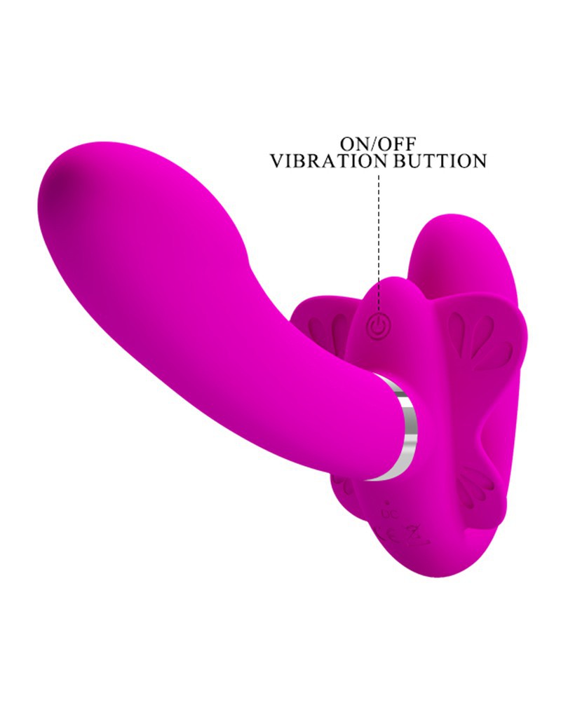 Pretty Love - Valerie - Strapless Strap-on Voorbindvibrator - Roze-Laced-up.nl