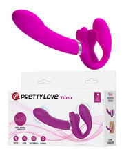Pretty Love - Valerie - Strapless Strap-on Voorbindvibrator - Roze-Laced-up.nl