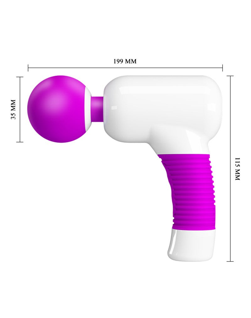 Pretty Love - Swan Super Power Gun Massage Apparaat & Wand Vibrator In 1 - Roze-Laced-up.nl