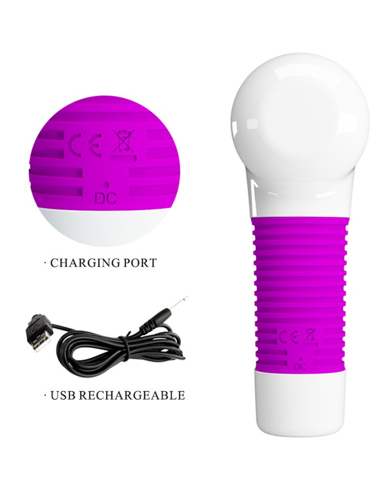 Pretty Love - Swan Super Power Gun Massage Apparaat & Wand Vibrator In 1 - Roze-Laced-up.nl