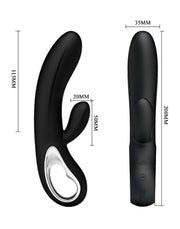 Pretty Love - Elmer - Rabbit Vibrator - Zwart-Laced-up.nl