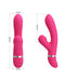 Pretty Love - Willow - Rabbit Vibrator Met ZuigFunctie - Roze-Laced-up.nl