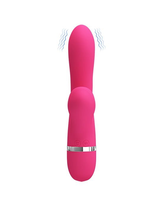 Pretty Love - Willow - Rabbit Vibrator Met ZuigFunctie - Roze-Laced-up.nl