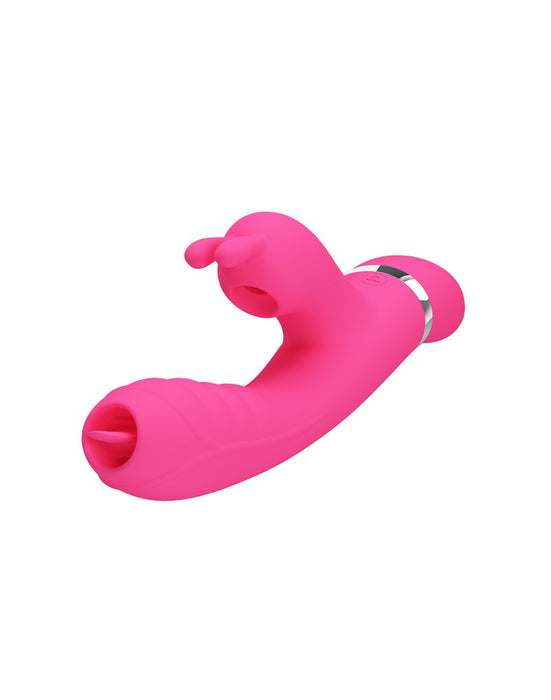 Pretty Love - Phoenix - Rabbit Vibrator Met Luchtdruk Stimulatie - Roze-Laced-up.nl