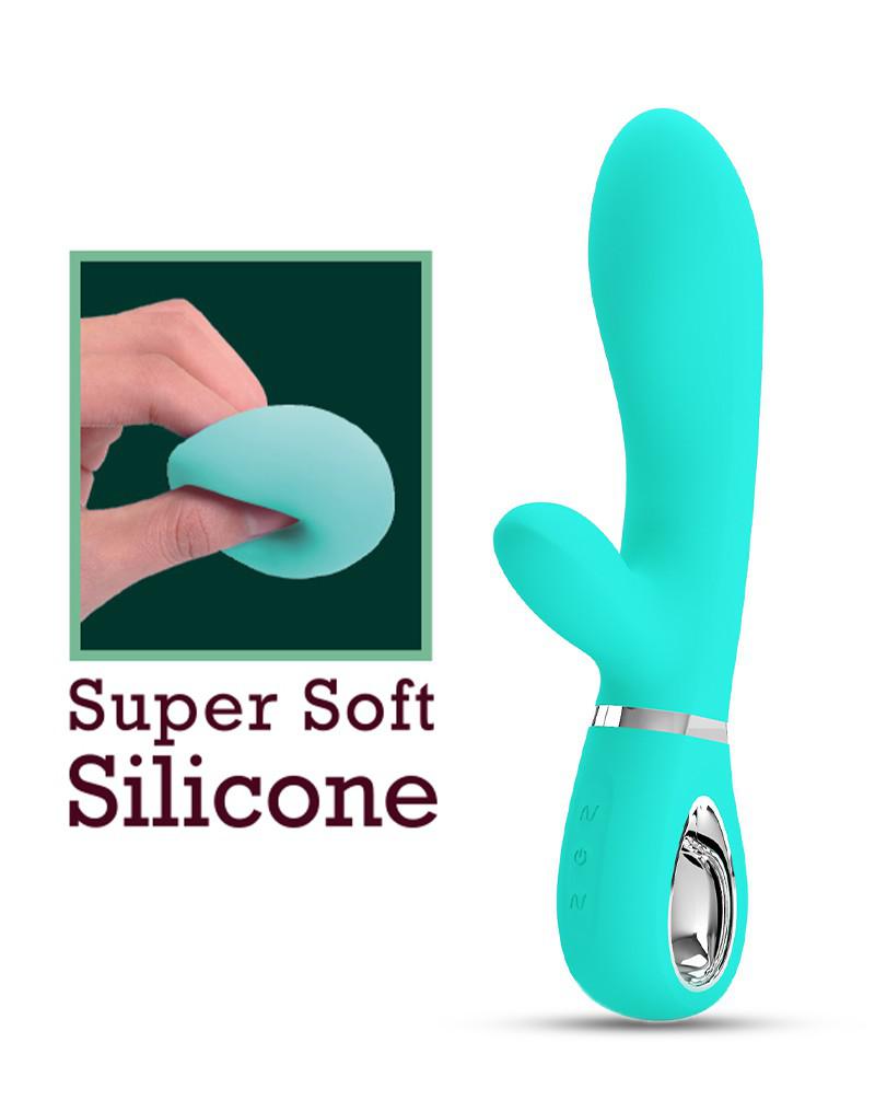 Pretty Love - Thomas - Rabbit Vibrator - Turquoise-Laced-up.nl