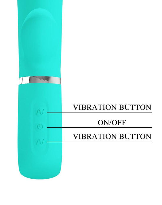 Pretty Love - Thomas - Rabbit Vibrator - Turquoise-Laced-up.nl