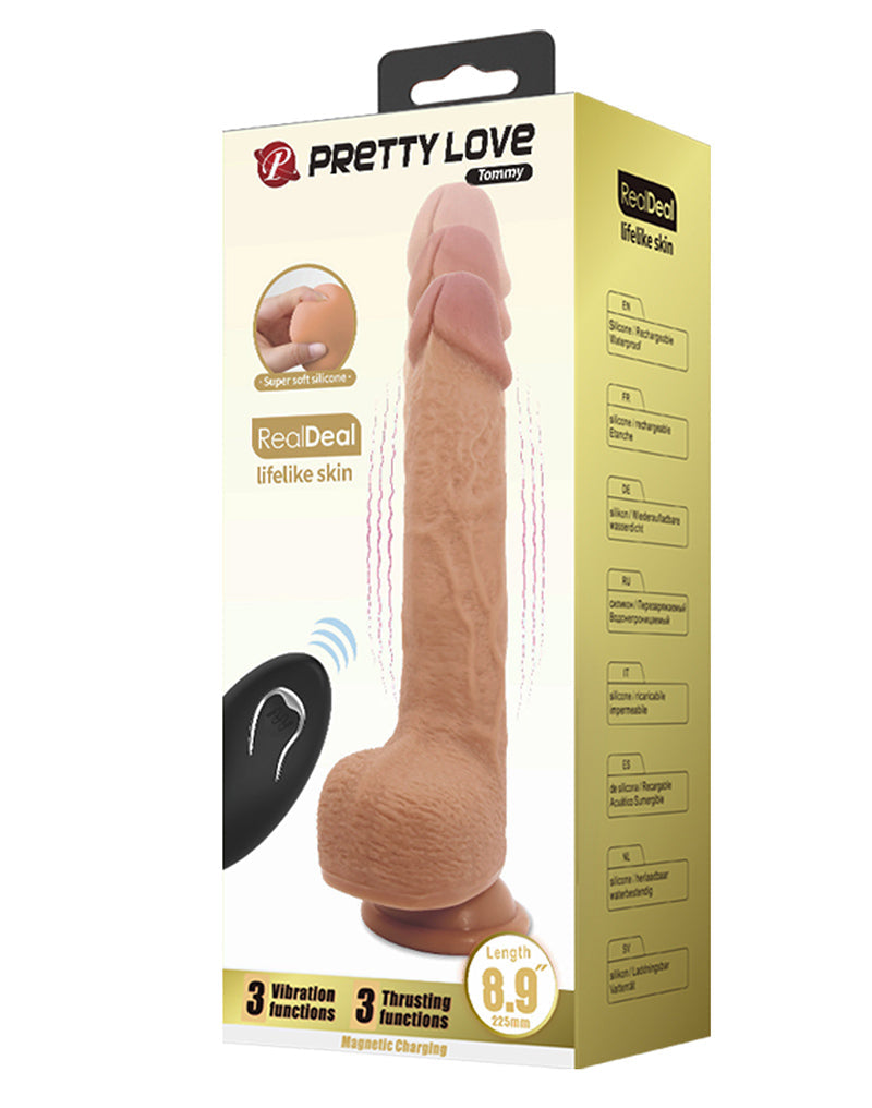 Pretty Love - Tommy - Stotende Vibrator - Levensecht Gevoel - Medium Huidskleur-Erotiekvoordeel.nl