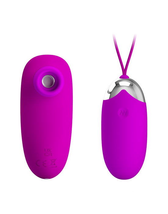 Pretty Love - Vibrerend Eitje plus Luchtdruk Vibrator ORTHUS - Roze-Laced-up.nl