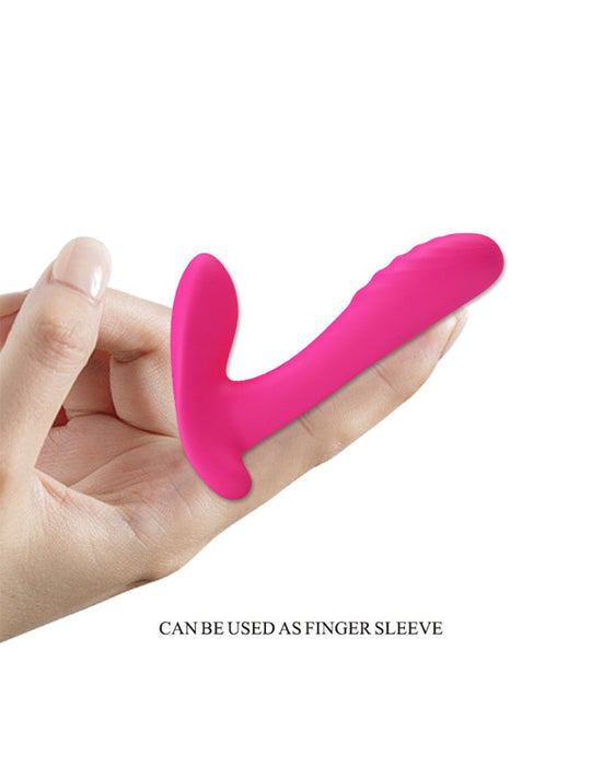 Pretty Love - Vinger Vibrator- Panty Vibrator- Partner Vibrator 3-in-1 - Roze-Laced-up.nl