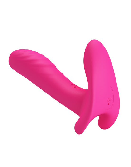 Pretty Love - Vinger Vibrator- Panty Vibrator- Partner Vibrator 3-in-1 - Roze-Laced-up.nl