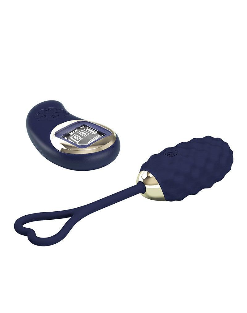 Pretty Love - Vivian - Vibrerend Eitje - Afstandsbediening met LCD Display - Donkerblauw-Laced-up.nl