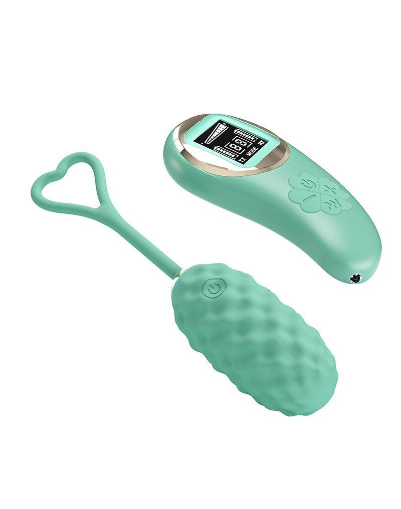 Pretty Love - Vivian - Vibrerend Eitje - Afstandsbediening met LCD Display - Lichtblauw-Laced-up.nl