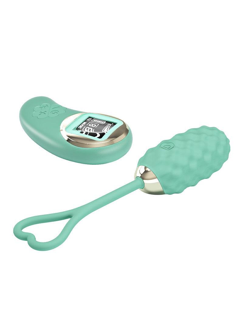 Pretty Love - Vivian - Vibrerend Eitje - Afstandsbediening met LCD Display - Lichtblauw-Laced-up.nl