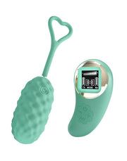 Pretty Love - Vivian - Vibrerend Eitje - Afstandsbediening met LCD Display - Lichtblauw-Laced-up.nl