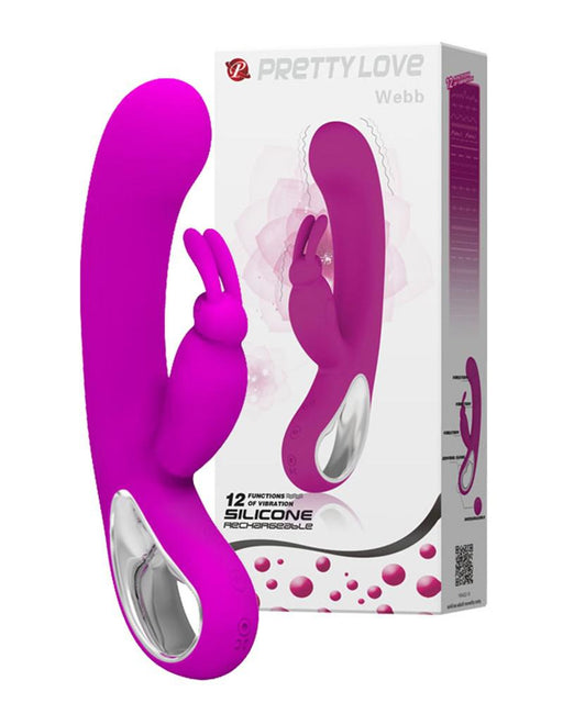 Pretty Love - Webb - Rabbit Vibrator - Roze-Laced-up.nl