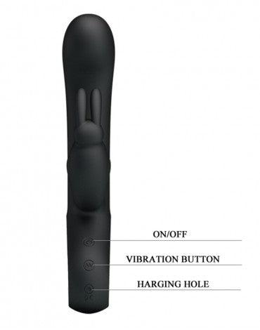 Pretty Love - Webb - Rabbit Vibrator - Zwart-Laced-up.nl