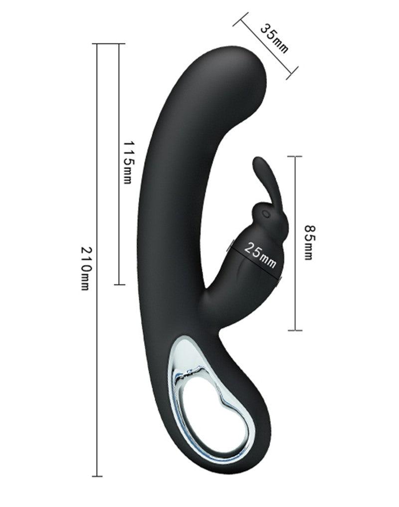 Pretty Love - Webb - Rabbit Vibrator - Zwart-Laced-up.nl