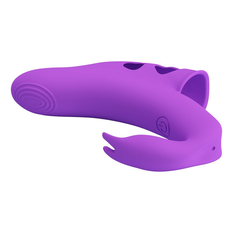 Pretty Love - Yenna - Krachtige Vinger Vibrator - Paars-Erotiekvoordeel.nl
