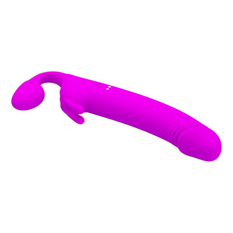 Pretty Love - Zanini - Vibrerende Strapless Strap-On - Diep Roze-Erotiekvoordeel.nl