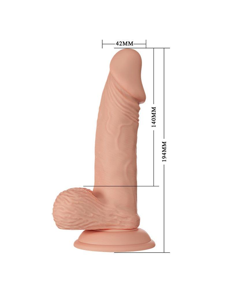 Pretty Love - Zebulon - Realistische Vibrerende Dildo - Lichte Huidskleur - Geeft Levensechte Ervaring-Laced-up.nl